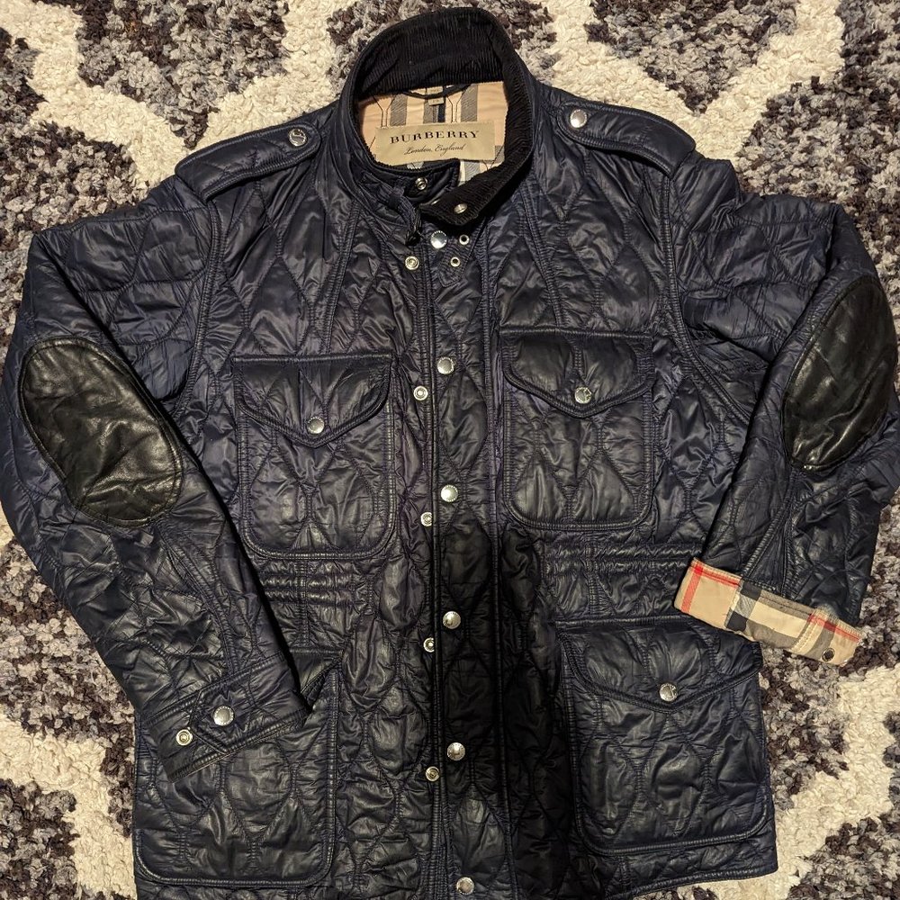 TWO BURBERRY MENS COATS -- Winter Puffer & Fall Jacket